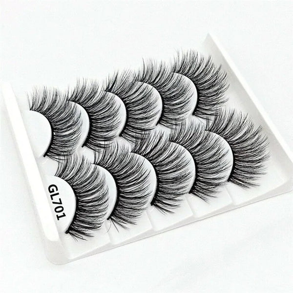 3D Mink Eyelashes 5 Pairs