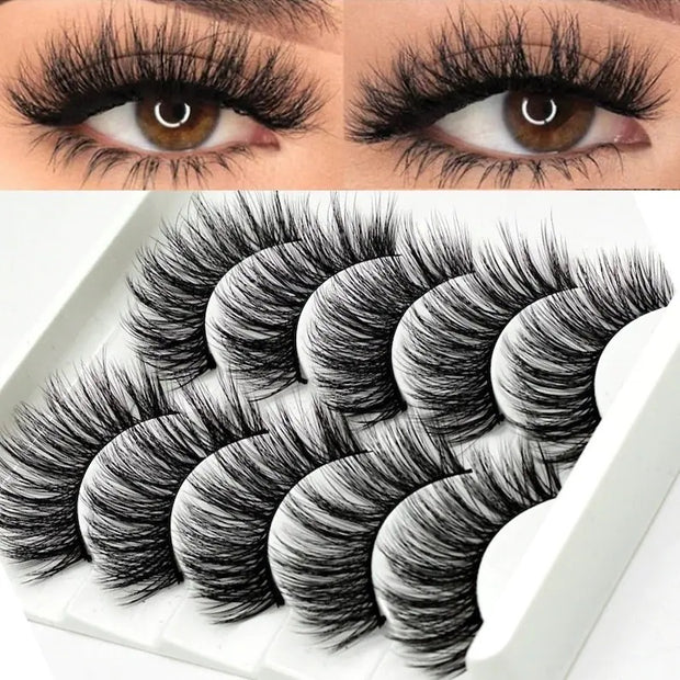 3D Mink Eyelashes 5 Pairs